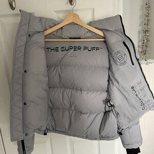 Aritzia Super Puff Shorty -- Marble Gray Size Small